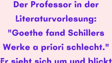 A priori und apropos