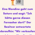 Blondine und Mikrowelle