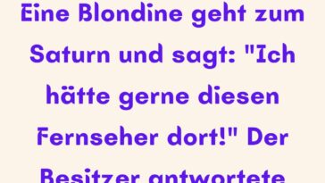 Blondine und Mikrowelle
