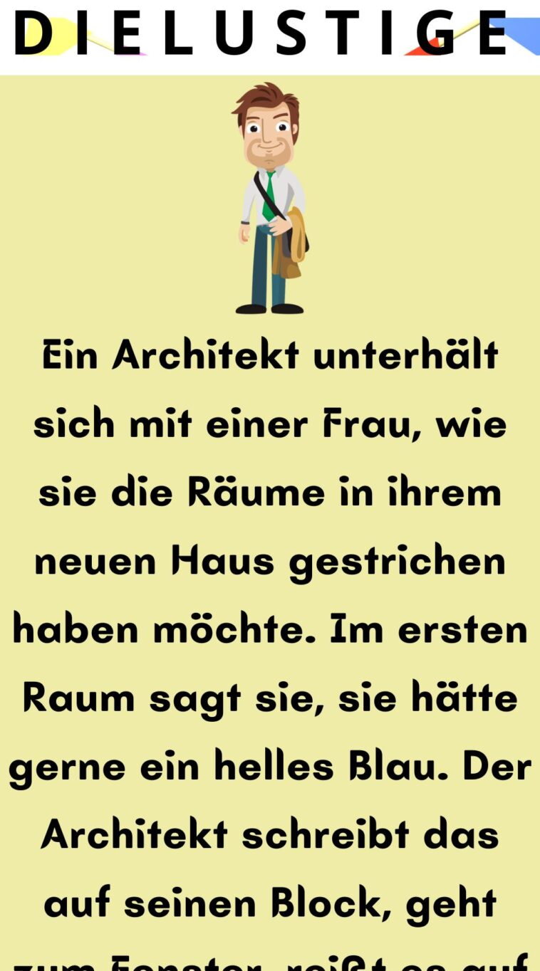 Ein Architekt unterhält sich mit einer