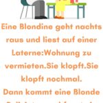 Eine Blondine geht nachts raus