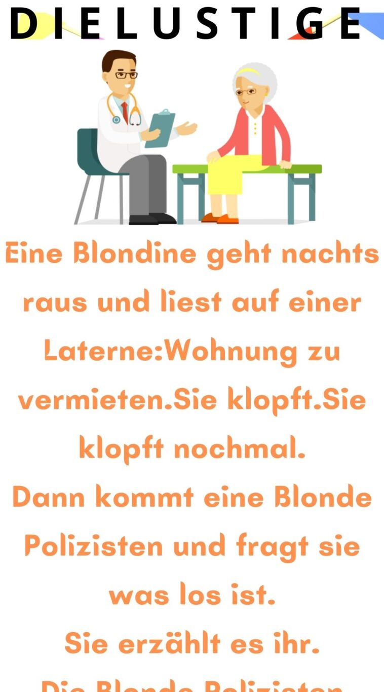 Eine Blondine geht nachts raus
