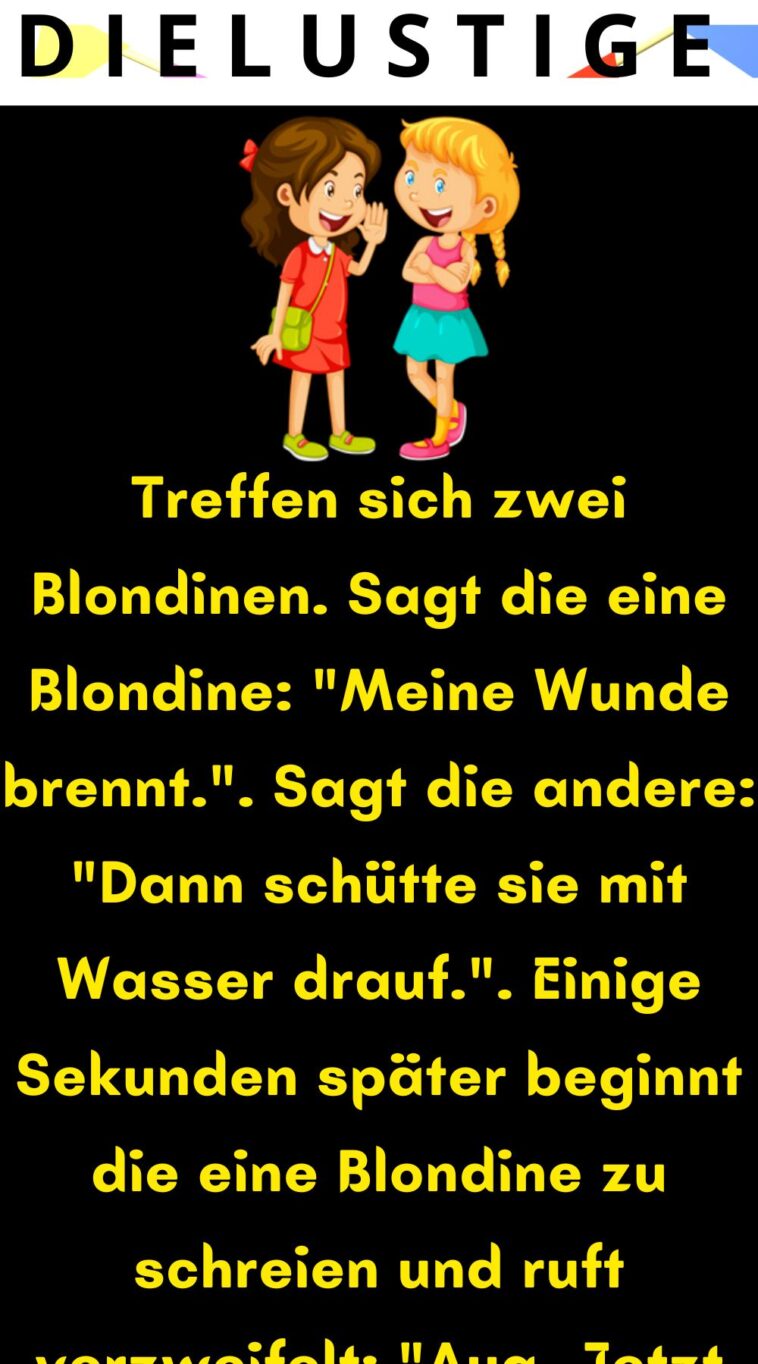 Treffen sich zwei Blondinen