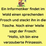 Ein Informatiker findet im Wald einen sprechenden