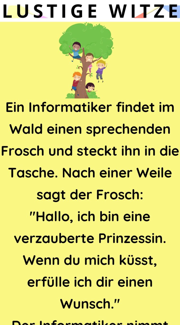 Ein Informatiker findet im Wald einen sprechenden